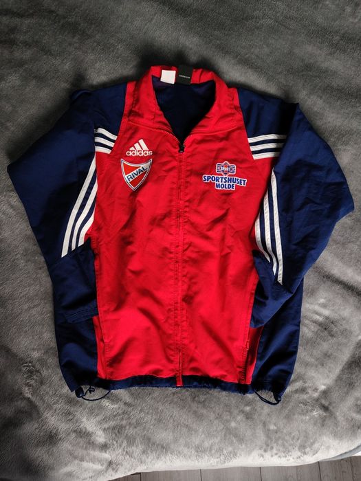 Adidas kurtka sportowa/ wiatrówka/ bluza - meska, czerwono - granatowa