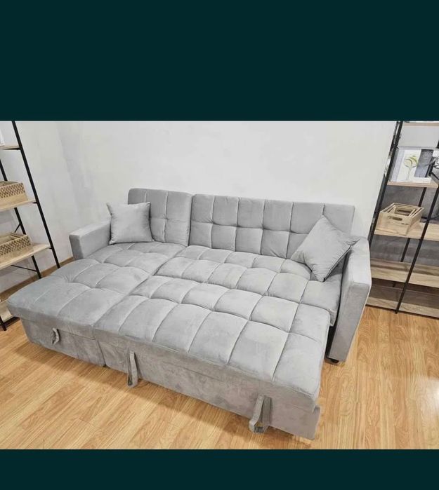 Sofá cama novo! Cinza claro