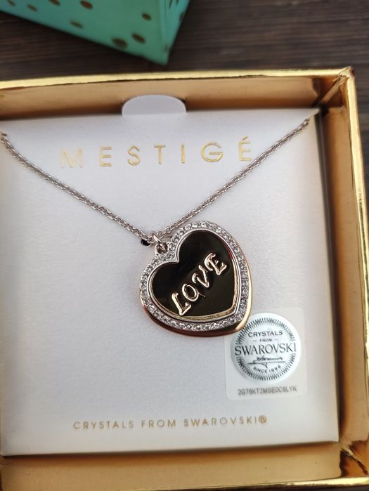 Colar love cristais Swarowsky