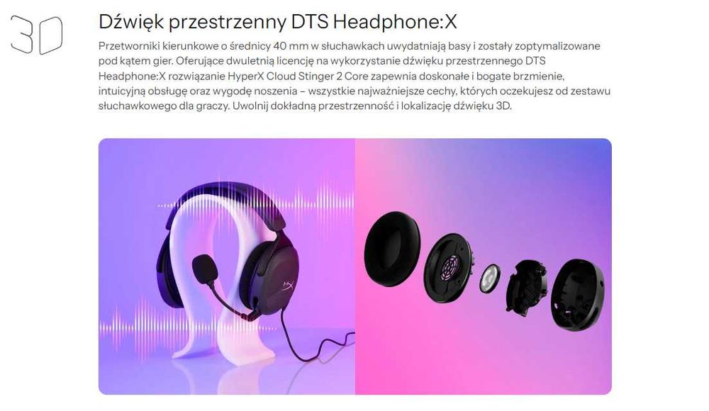 Słuchawki HyperX Cloud Stinger 2 Core