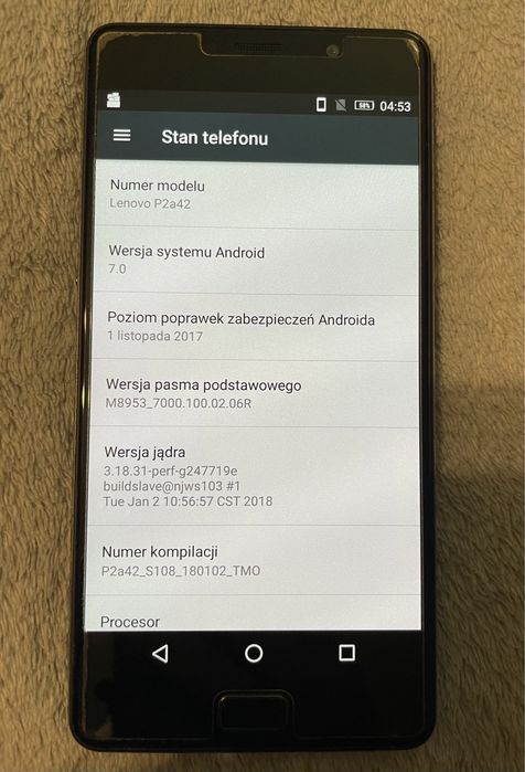 Telefon Lenovo P2 czarny