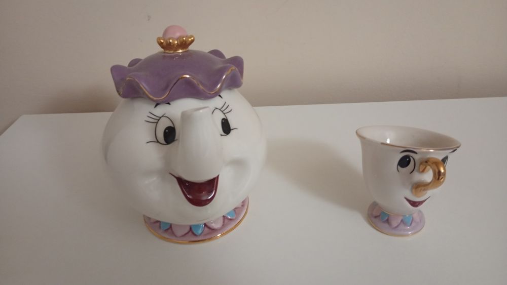 Imbryk oraz filiżanka Pani Potts Piękna i Bestia.