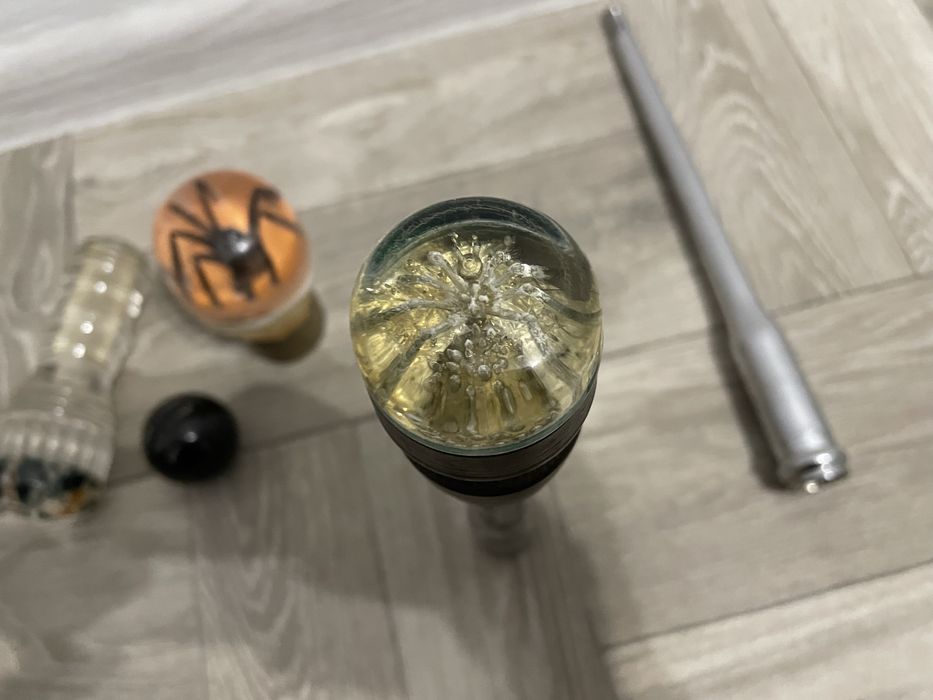 Ручка кпп - шар розочка паук рычаг хром - ссср