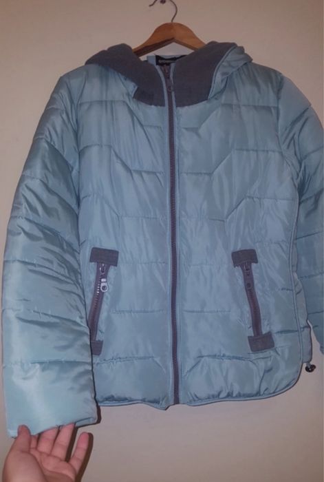 Kurtka zimowa blekito szara