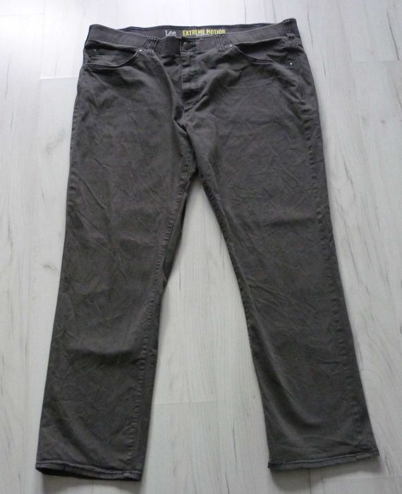 Duże męskie spodnie jeansowe LEE rozmiar 4XL W46 L32 STRETCH z USA!