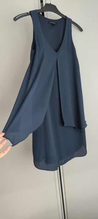 Vestido Azul decote V