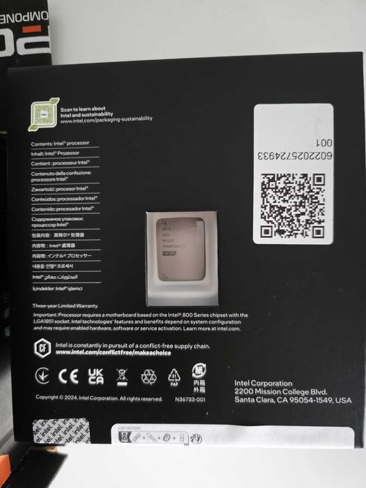 Intel Core Ultra 9 285K 6.2GHz Unlocked Edition