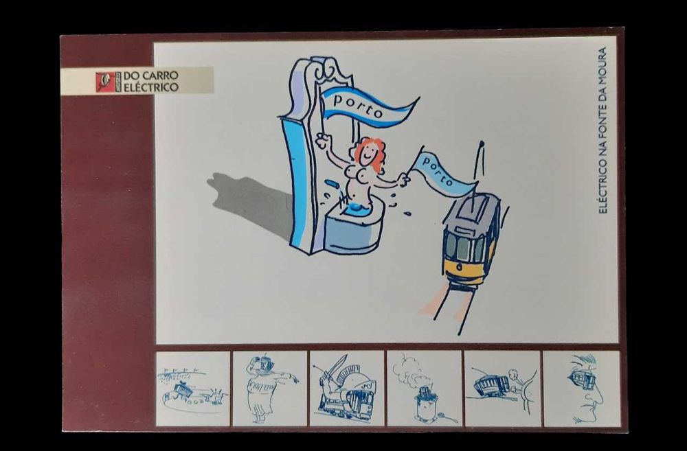 Colecionadores - Coleção de 7 postais - Museu do Carro Elétrico