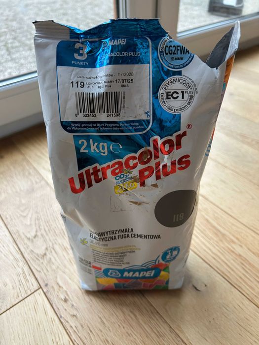 Fuga Mapei 2kg szara, kolor 119
