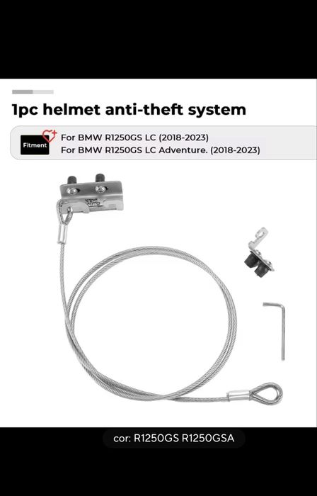 Systema anti roubo de capacetes bmw gs