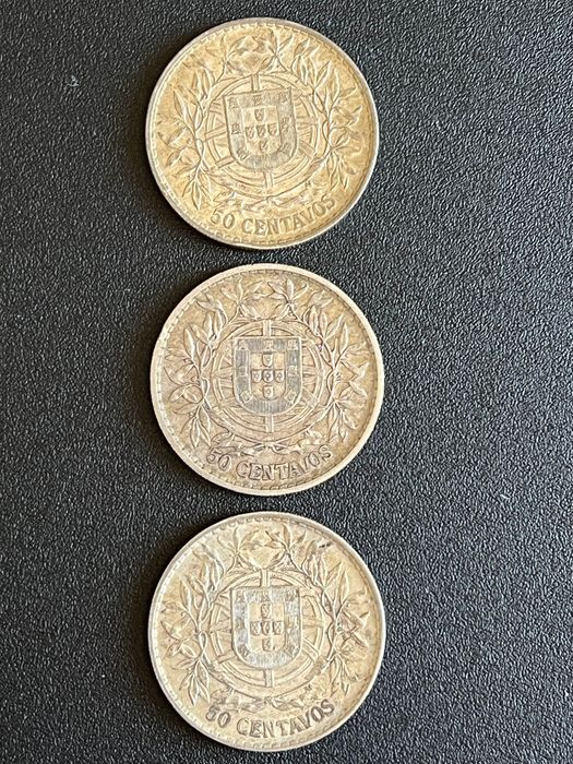 Moedas em prata Portuguesas
