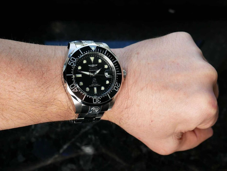 Invicta 3044 Grand Diver Automatic 47 мм механика с автоподзаводом