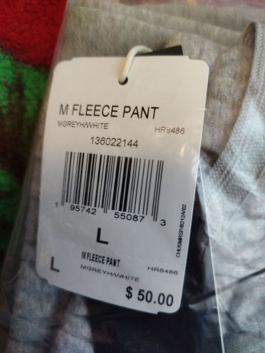 Штаны ADIDAS серые флис L оригинал