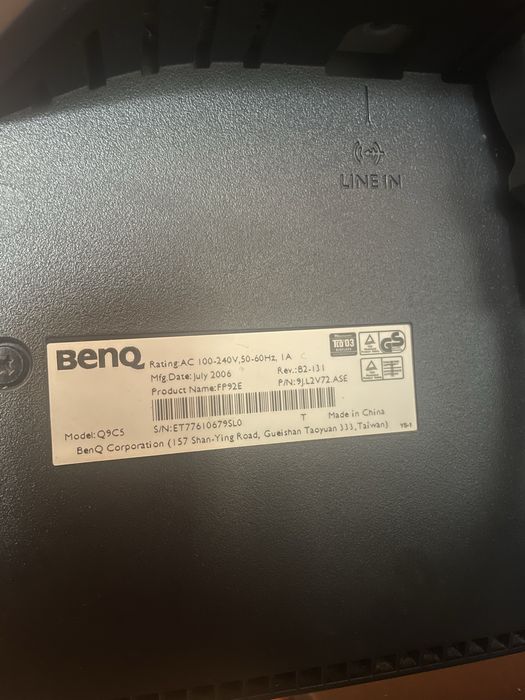 Монитор Benq 19” 5х4 1280х1024 75hz DVI VGA в доброму стані