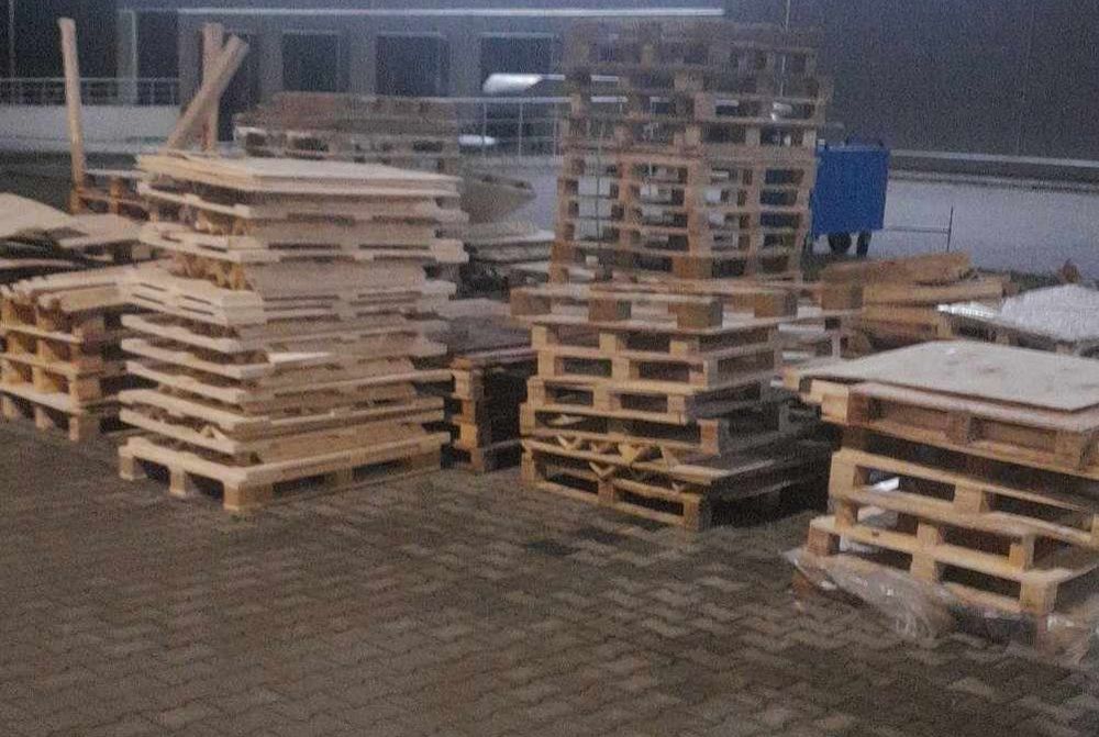 Palety do kolejnego uzytku lub drewno opalowe