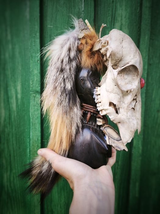 Rzeźba Afrykańska Maska Szaman Tribal