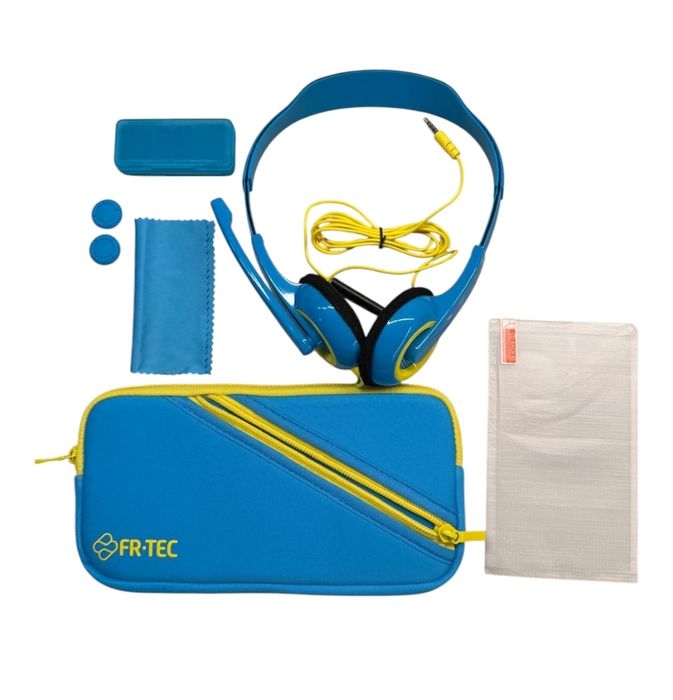 Zestaw 6w1 do Nintendo Switch Lite Etui Szkło Słuchawki z mikrofonem