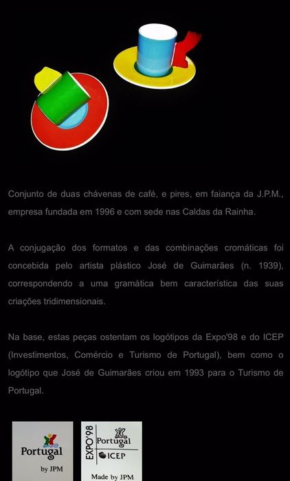 Chavenas Expo’98 do artista plastico José de Guimarães