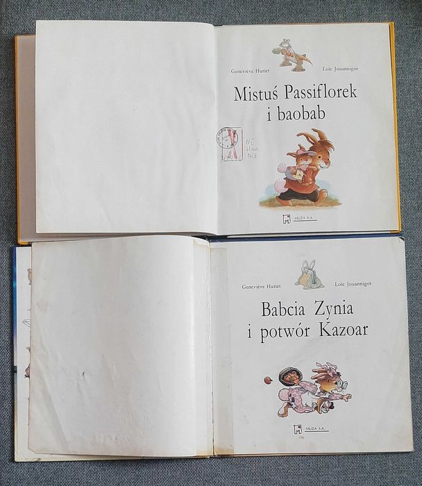 Tom 1 i 2 Mistuś Passiflorek i baobab Babcia Zynia i potwór Kazoar