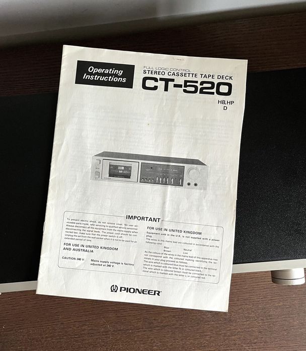 Deck cassetes Pioneer CT 520