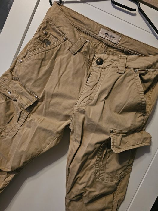 Spodnie damskie beżowe