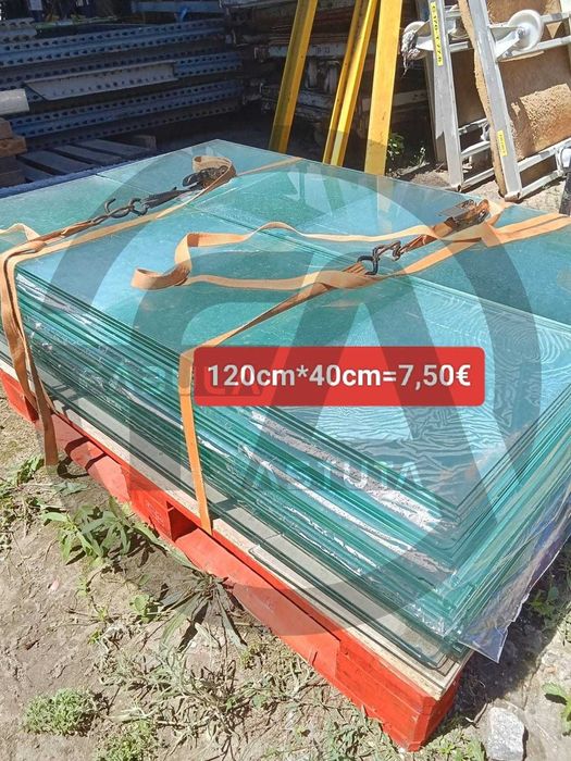 Vidro transparente com aresta polida