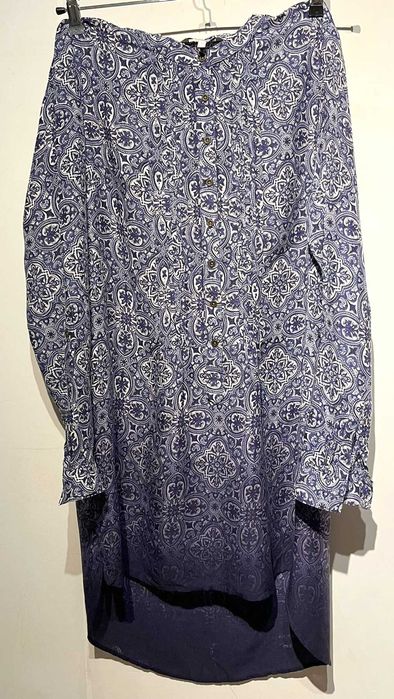 Next sukienka tunika granatowy wzory boho roz. 40 12 L wiskoza