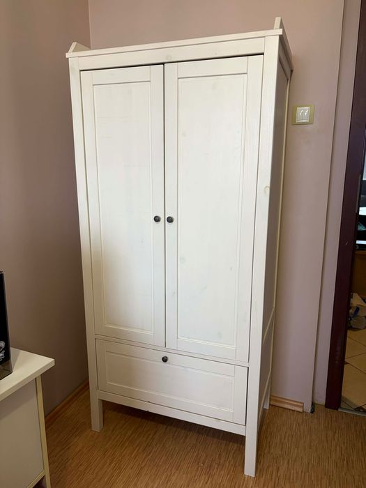 Szafa Ikea Hemnes krem + biurko gratis