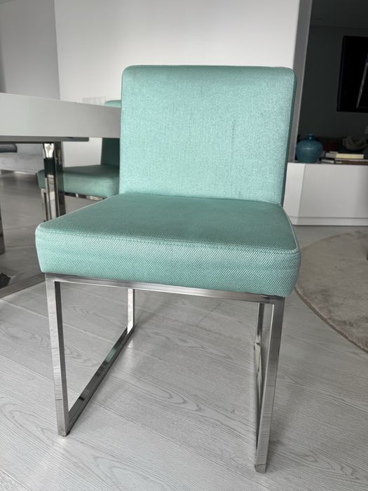 6 cadeiras design em aço inox – Interdesign