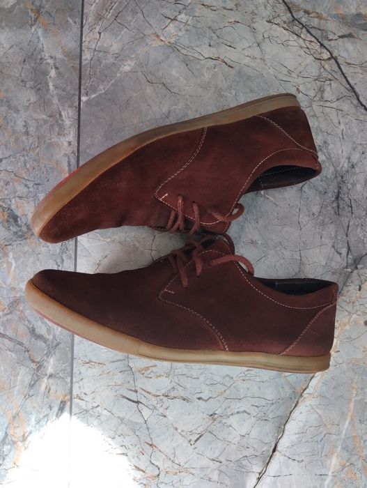 Туфли мужские коричневые натуральная замша