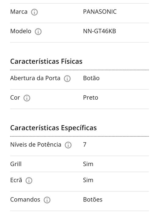 Micro Ondas Grill Panasonic