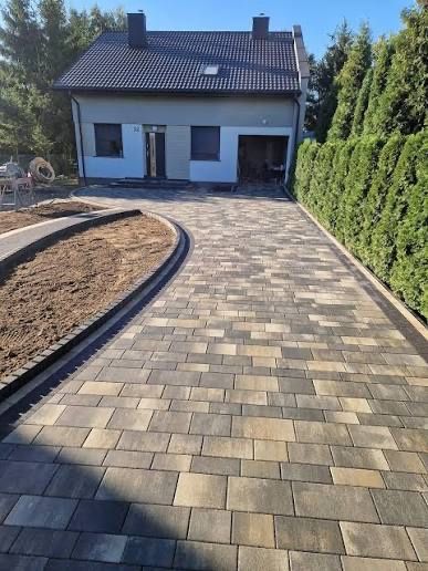 PROMOCJA Kostka brukowa Malaga 6 cm Drewbet melanż szaro grafitowy
