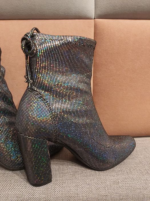 Botki holograficzne shein 38/38.5 24.7cm
