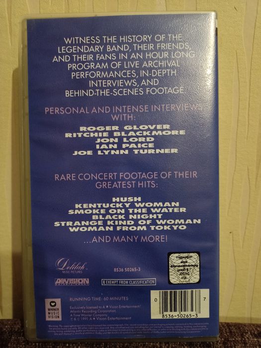 PRL Deep Purple na kasecie VHS