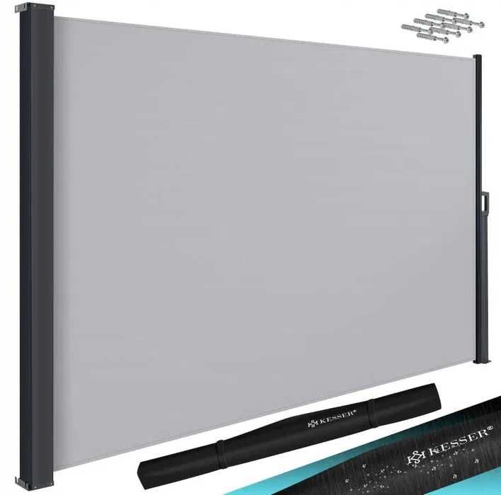 Markiza Boczna Parawan Roleta Ogrodowa 160x300cm Antracyt Osłona Taras