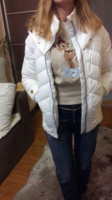 Куртка пуховик белая Puma