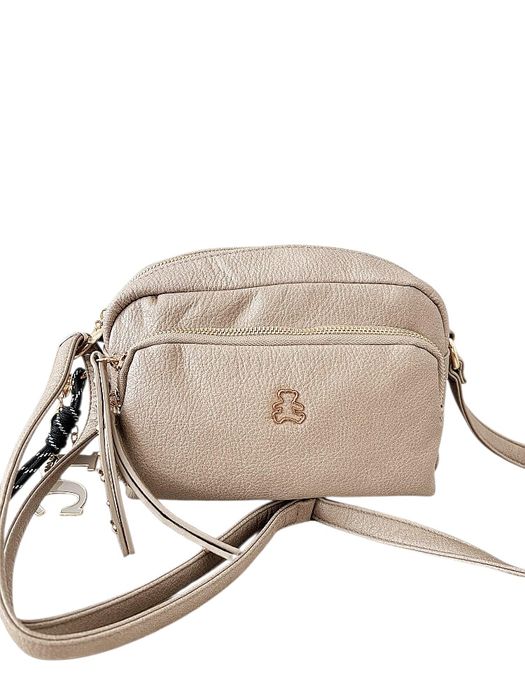 Torebka damska kuferek AKILA taupe skóra ekologiczna Lulu Castagnette