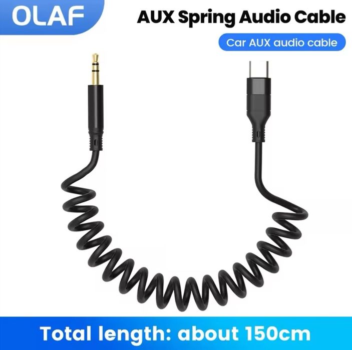 Tipe С к Jack 3.5 Авто кабель