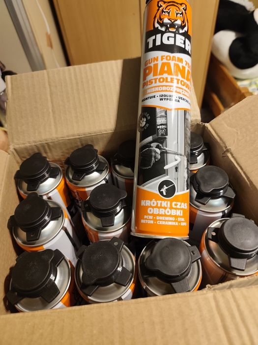 Pianka Montażowa Pistoletowa TIGER 750ml – Niskoprężna (Cały karton)