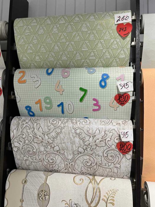 Шпалери вінілові на паперовій основі, внутрішній декор