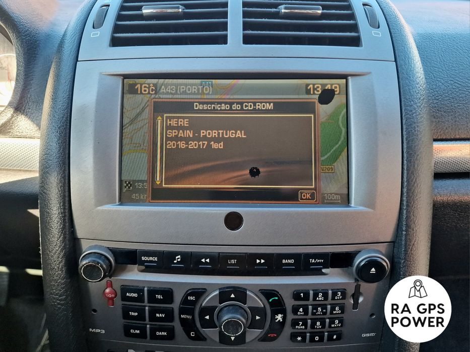 CITROEN / PEUGEOT NaviDrive RT3 - Atualização GPS CD Mapa Europa 2017