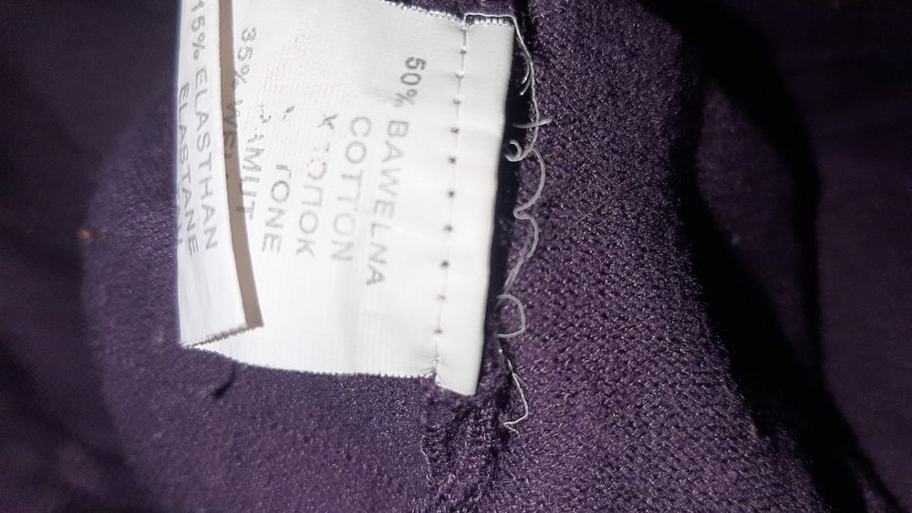 Suknia wrzosowa L/XL Lonky super skład bawełna,wełna,elastan