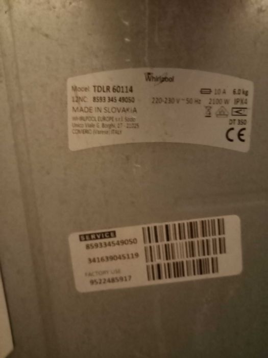 Pralka Whirlpool używana