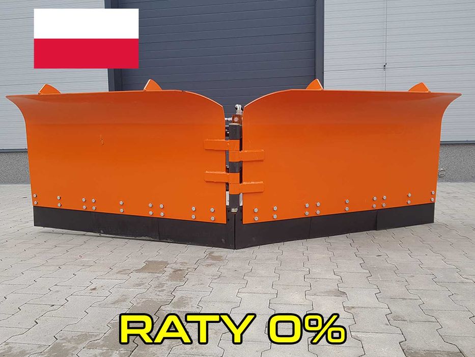 Pług do śniegu Składany Strzałka KAT 2 1,5-2,2m Euro DOSTAWA śnieżny