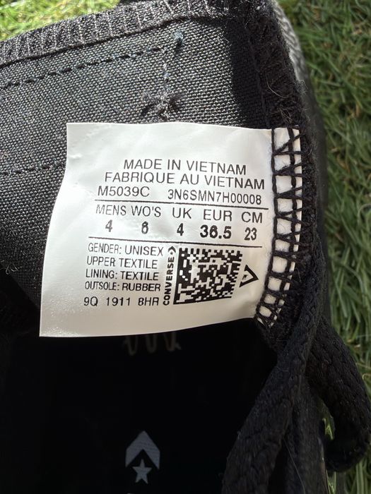 Кеди Converse All star чорні 35,5
