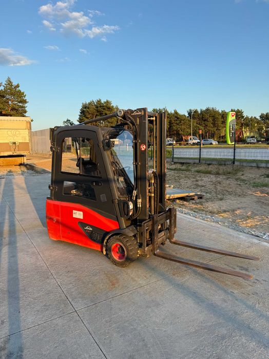 Linde E18 kabina duplex niski przebieg 2021r wózek widłowy elektryczny E16 E14 E20