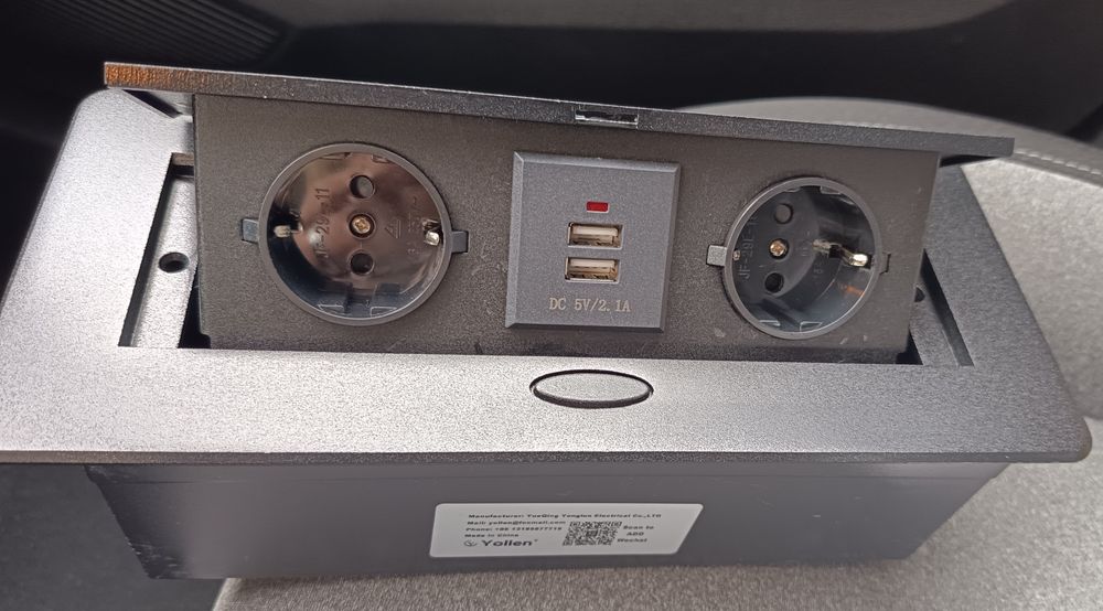 Multisocket de embutir