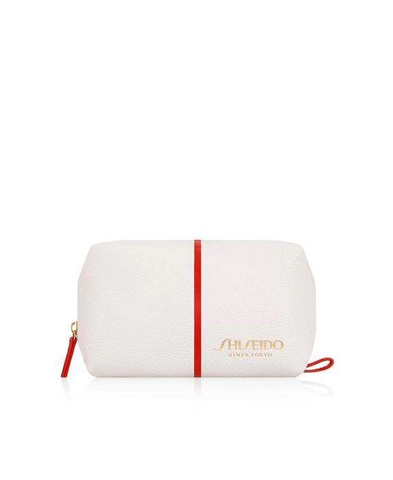 Shiseido набор тревел косметики в большой косметичке