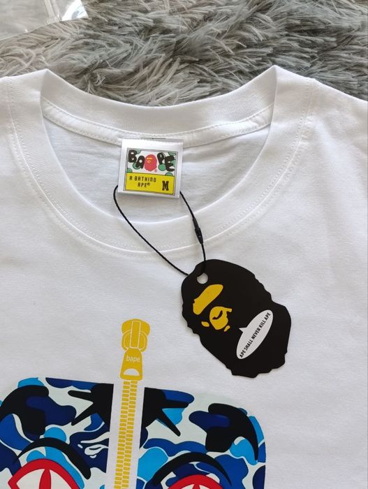 В Україні | Футболка bape tiger синьо-біла a bathing ape t-shirt