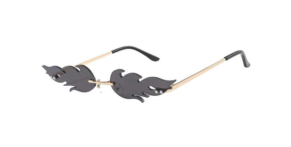 Okulary przeciwsłoneczne płomienie szybkie steampunk punk - FLAME.